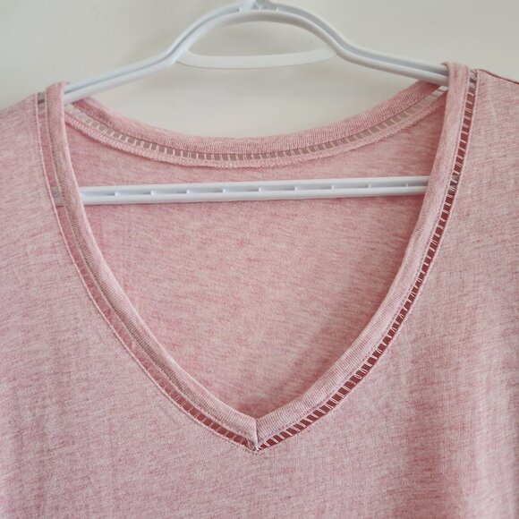 RW&Co Soft Pink V-Neck Tee - Picture 3 of 3